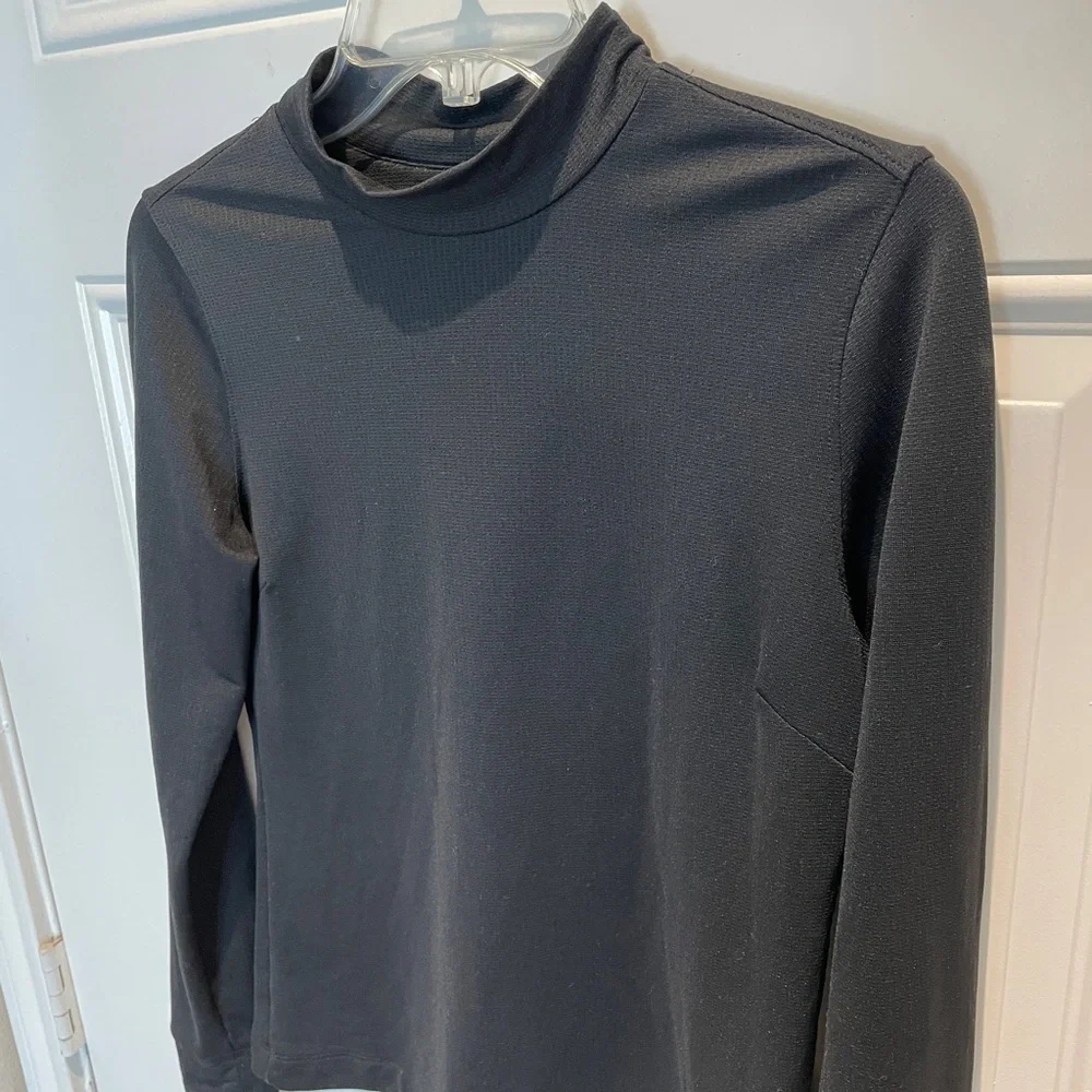 Nike Golf NikeFIT Dry Base Layer Black Mock Neck Long-Sleeve Top Size Small